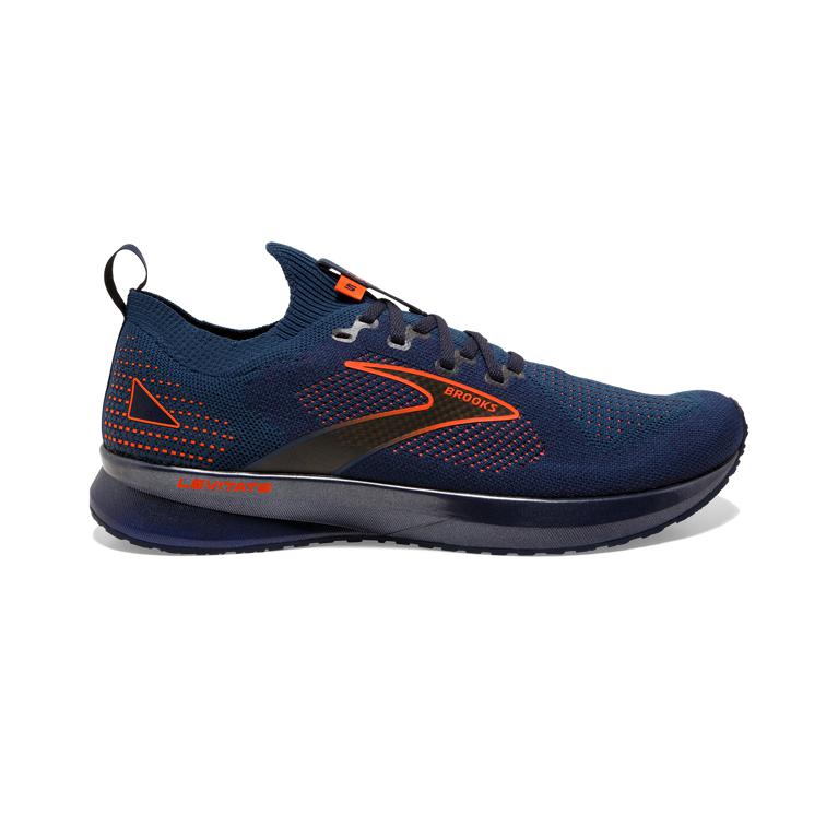 Brooks Men's Levitate StealthFit 5 Energy-Return Road Running Shoes - Peacoat/Titan/Flame (OWQN70261